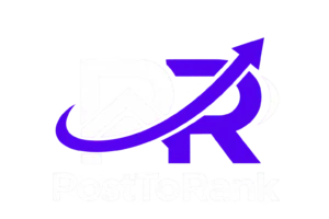 posttorank white logo